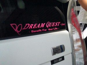 ﾄﾞﾘｸｴ-ステッカーピンク